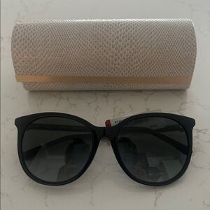 Jimmy Choo Black “ILANA”Sunglasses with White Case